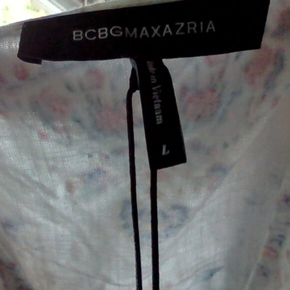 Brand New BCBGMAXAZRIA Women's Gardenia Mixed Print Cotton Dress - Picture 6 of 14